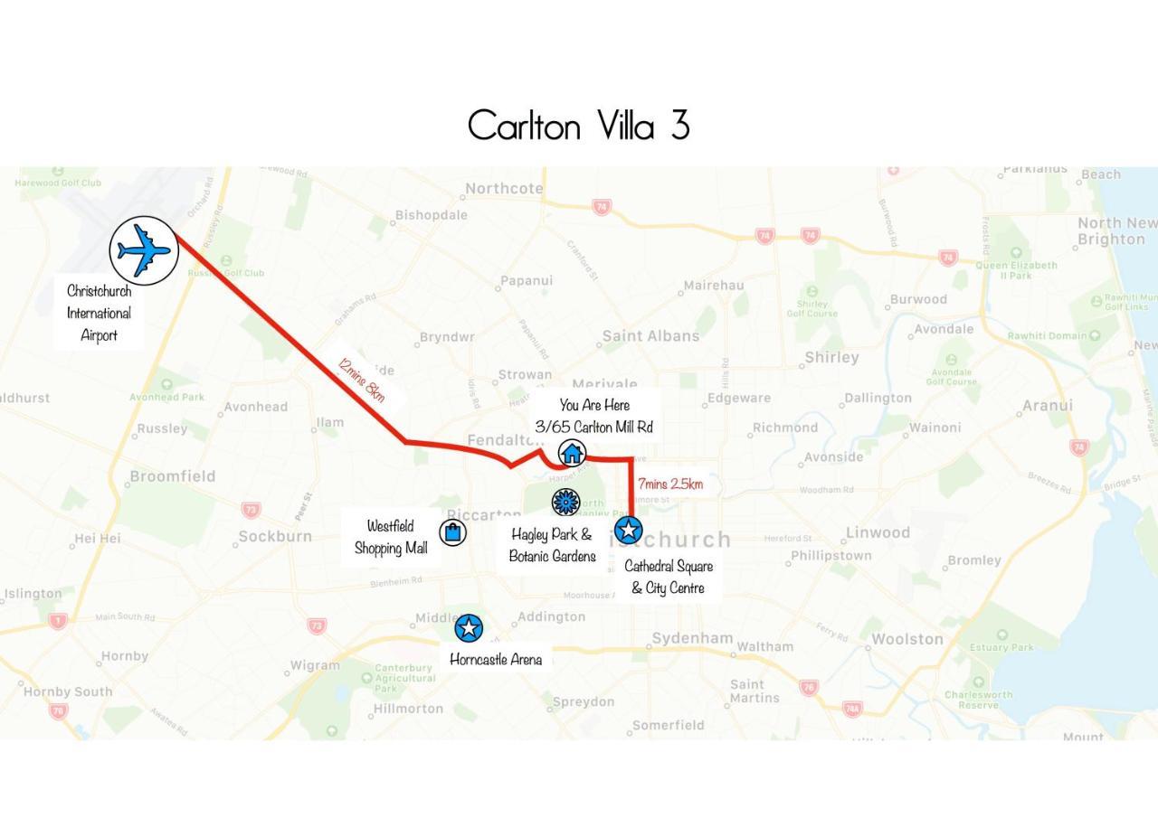 Carlton Villa 3 - Christchurch Holiday Homes מראה חיצוני תמונה